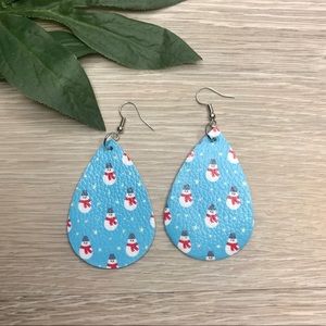 Christmas Snowman Earrings